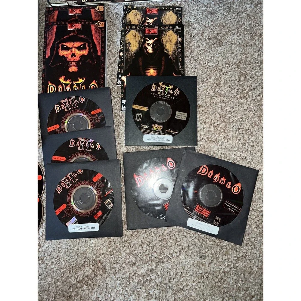 Diablo Battle Chest (PC, 2001) Complete In Box Great Condition Doubles